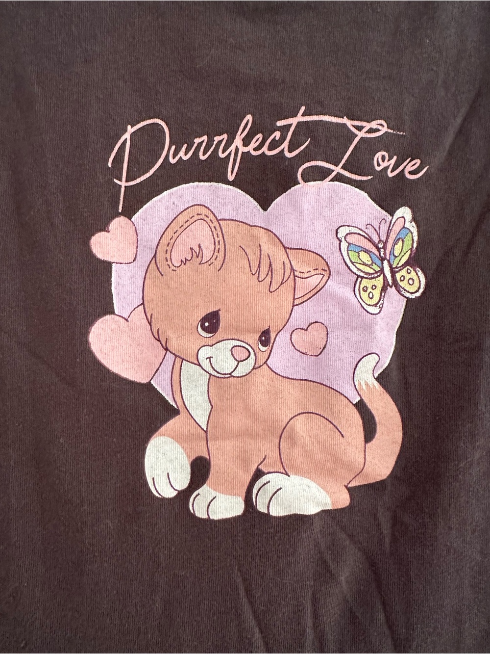 Precious moments kitty, purrfect love tee